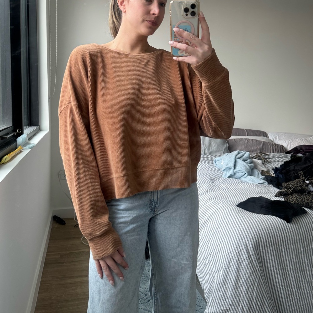 Boxy Corduroy Pullover